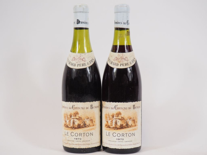 2 BOUTEILLES LE CORTON BOUCHARD BOUCHARD PÈRE ET FILS - 1972 - 1 à 3 C