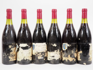 Vente aux enchères 6 BOUTEILLES POMMARD HOSPICES DE BEAUNE - 1985 - 2,5 CM/ETA