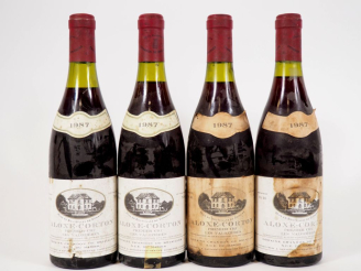 Vente aux enchères 4 BOUTEILLES ALOXE CORTON 1er CRU 'LES VALOZIERES' CHANDON DE BRIAILLE