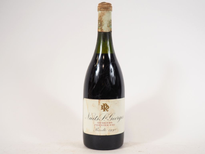 1 BOUTEILLE NUITS SAINT GEORGES 1er CRU 'MURGERS' ROUGEOT DUPIN - 1990