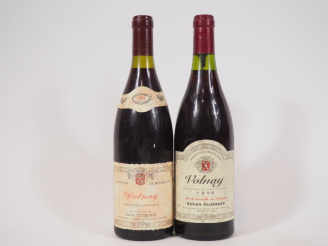 Vente aux enchères 2 BOUTEILLES VOLNAY X. CLUZEAUD : 1 de 1992 - 1 de 1996 