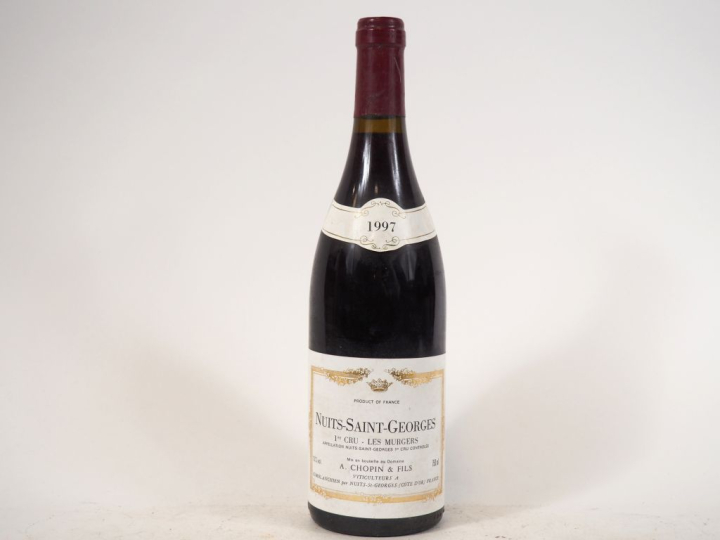 1 BOUTEILLE NUITS SAINT GEORGES 1er CRU 'LES MURGERS' A. CHOPIN ET FIL