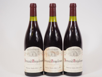 Vente aux enchères 3 BOUTEILLES PERNAND VERGELESSES ROLLIN PÈRE ET FILS -  1998