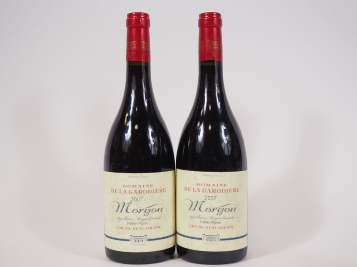 2 BOUTEILLES MORGON DOMAINE DE LA GARODIÈRE  - 2007