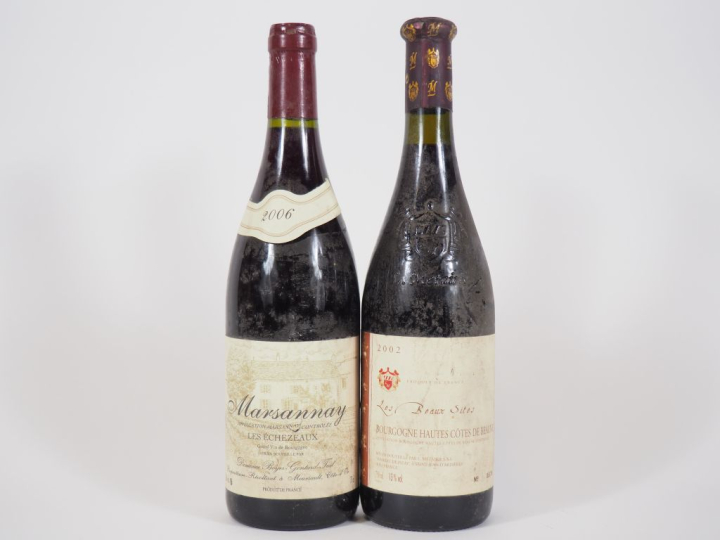 2 BOUTEILLES : 1 HAUTES COTES DE BEAUNE LES BEAUX SITES 2002 BS - 1 MA