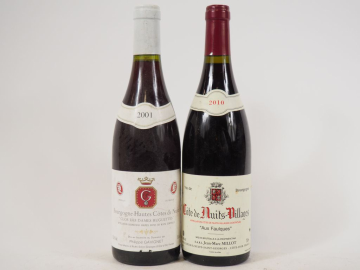 2 BOUTEILLES : 1 BOURGOGNE HAUTES COTES DE NUITS 'CLOS DES DAMES HUGUE