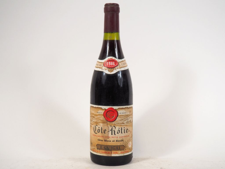 1 BOUTEILLE COTE ROTIE 'BRUNE ET BLONDE' GUIGAL - 1986 - ELF