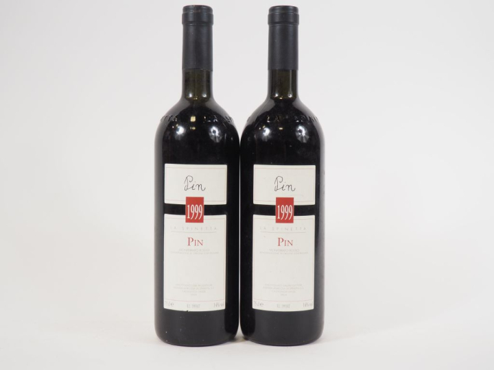 2 BOUTEILLES MONFERRATO ROSSO PIN 'LA SPINETTA' - 1999 - 1 CAPS TRÈS L