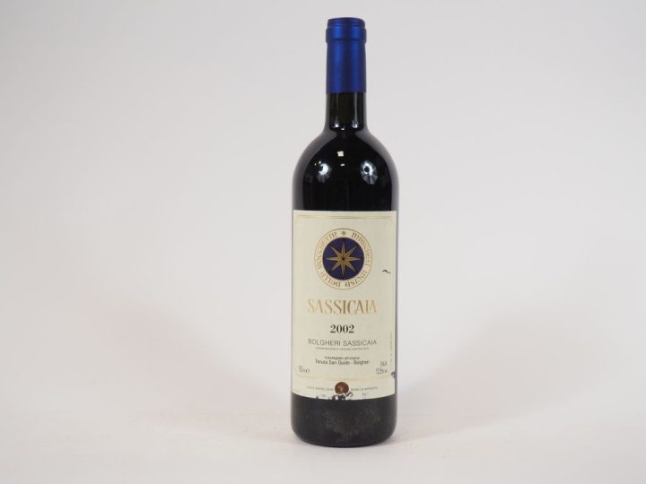 1 BOUTEILLE BOLGHERI SASSICAIA TENUTA SAN GUIDO - 2002 - ETLA  - PAPIE