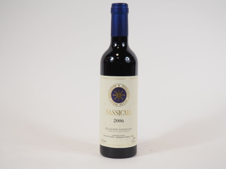 1 BOUTEILLE (37,5 CL) BOLGHERI SASSICAIA TENUTA SAN GUIDO - 2006 - PAP