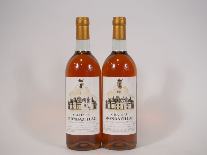2 BOUTEILLES CHÂTEAU MONBAZILLAC - BG/EA/NM