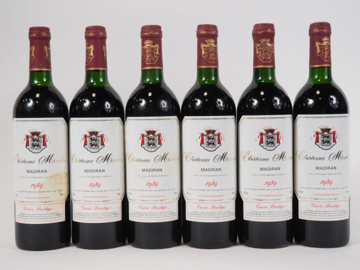 6 BOUTEILLES CHÂTEAU MONTUS 'CUVÉE PRESTIGE' MADIRAN - 1989 - LB/1 ELT
