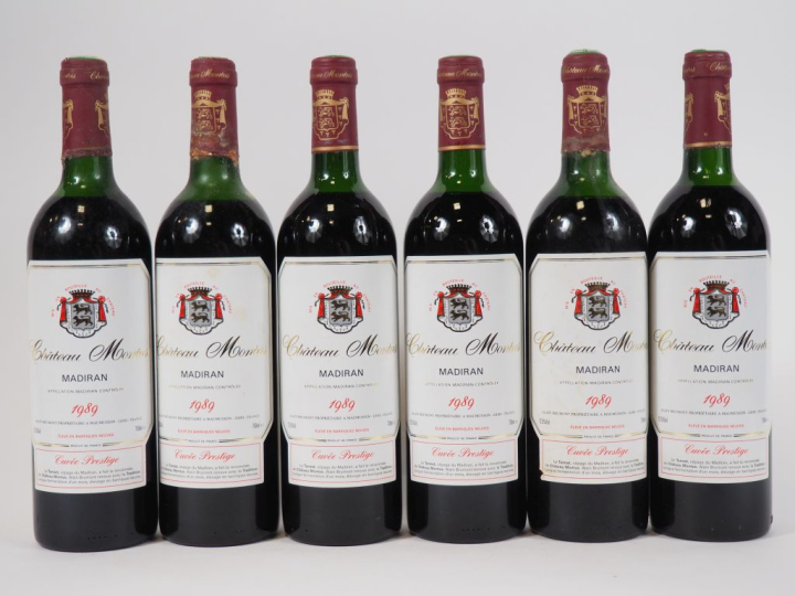 6 BOUTEILLES CHÂTEAU MONTUS 'CUVÉE PRESTIGE' MADIRAN - 1989 - 1 LB/2 L