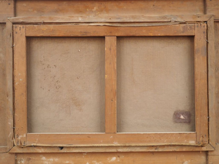 A.BUDIN. "marine" Huile sur toile, signée en bas à gauche. Dim. 38,5 x