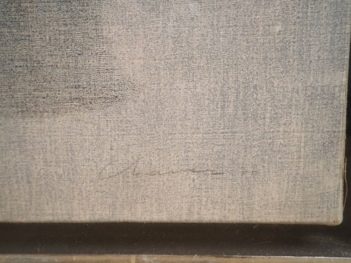 Gérardo CHAVEZ.  "la chienne" Pastel sur toile, signé en bas à droite 