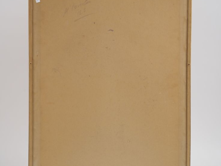 S. ETTER.  "le modèle" Dessin au crayon noir, signé en bas à droite et