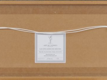 POULBOT.  "la procession caricaturale" Pochoir signé en haut. Dim. 22,