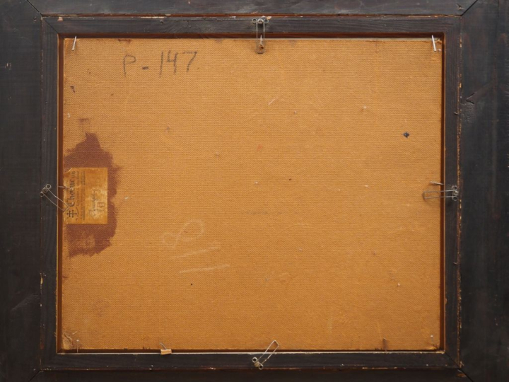 QUIZET.  "Paris, Montmartre" Huile sur isorel, signée en bas à droite.