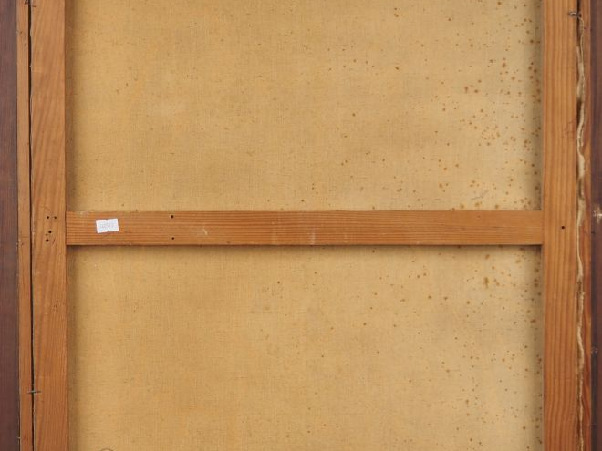 Hélène RIVIERE  "les canards" Huile sur toile, signée en bas à gauche.