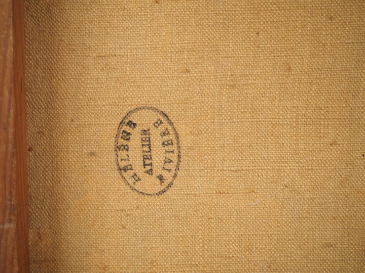 Hélène RIVIERE  "les canards" Huile sur toile, signée en bas à gauche.