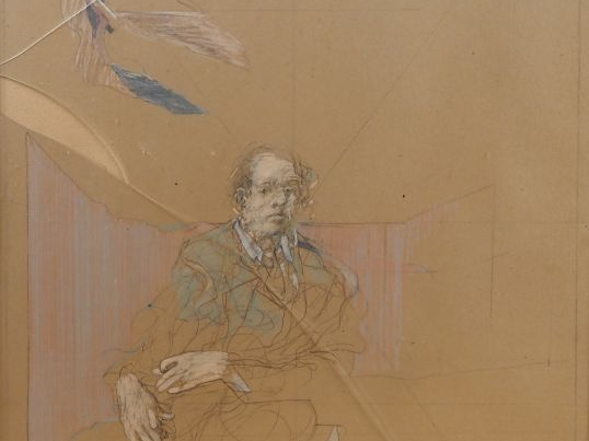 Claude WEISBUCH. Etude de personnages" Dessin signé en bas à droite  D