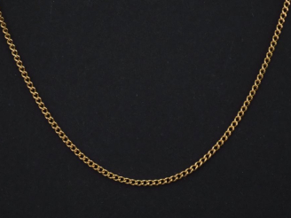 Vente aux enchères Chaine en or jaune 750, maille gourmette.  Long. 57,5 cm Poids. 3,08 g