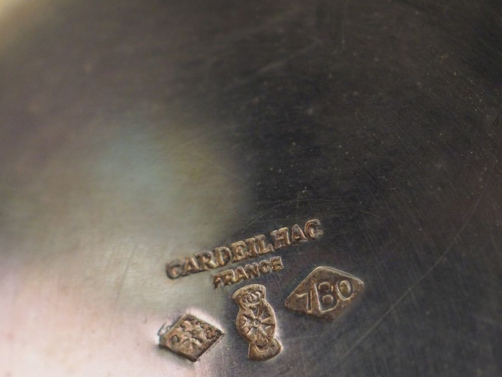 Service à thé et à café trois pièces en argent 925, poinçon Minerve, à