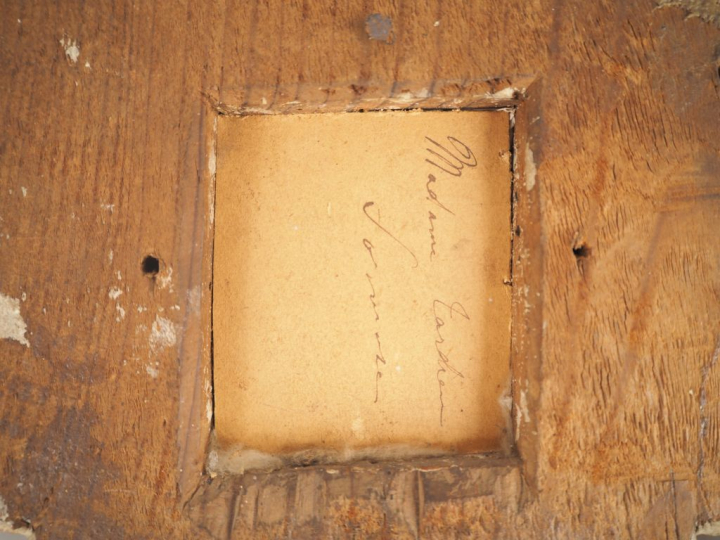 Miniature XVIIIème "portrait de jeune fille" dans un cadre d'époque it