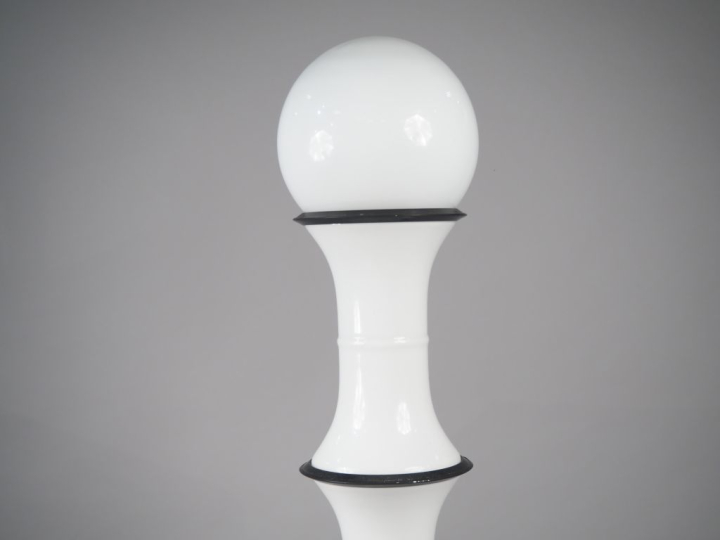 Enrico TRONCONI pour Vistosi.  Lampadaire bambou en verre de Murano.  