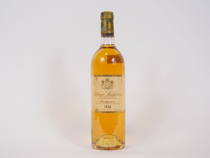 1 BOUTEILLE CHÂTEAU SUDUIRAUT 1er CC SAUTERNES - 1986 - ETLA