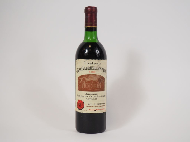 1 BOUTEILLE CHÂTEAU PETIT FAURIE DE SOUTARD GCC ST EMILION - 1966 - LB