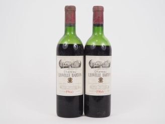Vente aux enchères 2 BOUTEILLES CHÂTEAU LEOVILLE BARTON GCC ST JULIEN - 1966 - VIDANGE/CA
