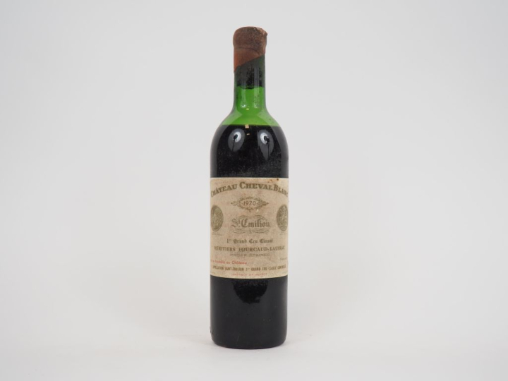 1 BOUTEILLE CHÂTEAU CHEVAL BLANC 1er GCC ST EMILION - 1970 - MEP/CAPSU