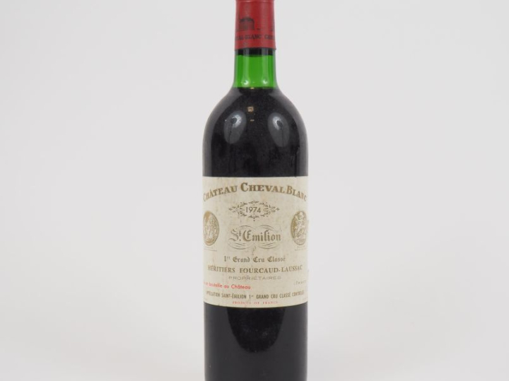 1 BOUTEILLE CHÂTEAU CHEVAL BLANC 1er GCC ST EMILION - 1974 - BG