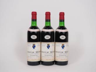 Vente aux enchères 3 BOUTEILLES CHÂTEAU MILLET GC PORTETS - 1975 - BG