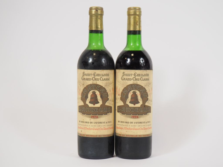 2 BOUTEILLES CHÂTEAU ANGELUS GCC ST EMILION - 1976 - HEP