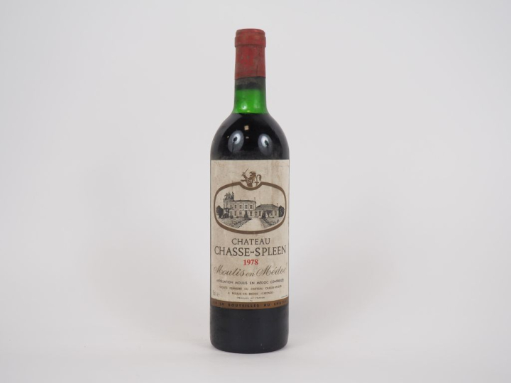 1 BOUTEILLE CHÂTEAU CHASSE SPLEEN MOULIS MEDOC - 1978 - LB