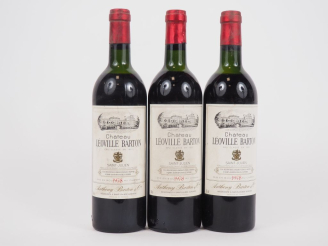 Vente aux enchères 3 BOUTEILLES CHÂTEAU LEOVILLE BARTON GCC ST JULIEN - 1978 - HEP