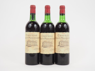 Vente aux enchères 3 BOUTEILLES CHÂTEAU HAUT MARBUZET ST ESTÈPHE 1978 -  1 HEP/2 MEP/BOUC