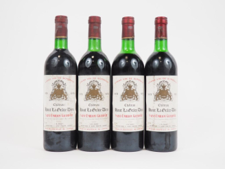 Vente aux enchères 4 BOUTEILLES CHÂTEAU HAUT LA GRACE DIEU GC ST EMILION - 1978 : 1 BG/2 