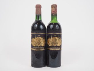 Vente aux enchères 2 BOUTEILLES CHÂTEAU PALMER GCC MARGAUX - 1980 - 1 HEP/CAPS CORRODÉE