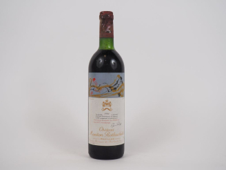 Vente aux enchères 1 BOUTEILLE CHÂTEAU MOUTON ROTHSCHILD 1er GCC PAUILLAC - 1981 - LB/CAP
