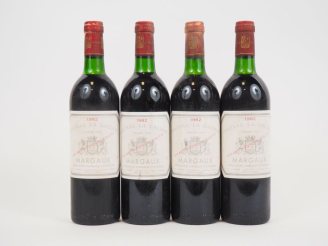 Vente aux enchères 4 BOUTEILLES CHÂTEAU LA GALIANE MARGAUX - 1982 - 2 BG/2 LB