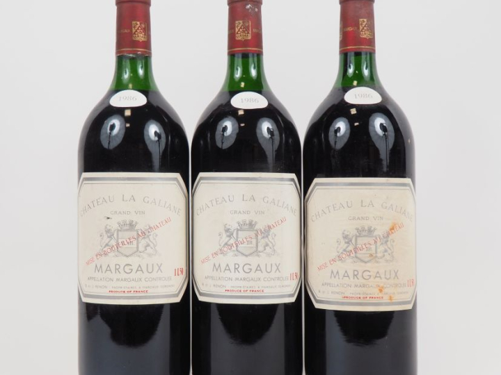 3 MAGNUMS CHÂTEAU LA GALIANE MARGAUX - 1986