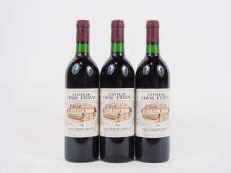 Vente aux enchères 3 BOUTEILLES CHÂTEAU GROS FIGEAC GCC ST EMILION - 1986