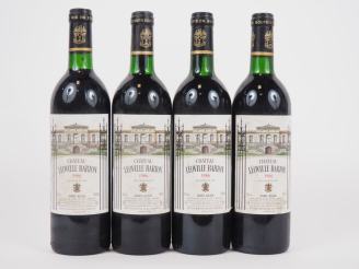 Vente aux enchères 4 BOUTEILLES CHÂTEAU LEOVILLE BARTON GCC ST JULIEN - 1986 - BG