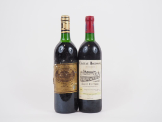 Vente aux enchères 2 BOUTEILLES 1989 : 1 CHÂTEAU HOUSSAINT ST ESTÈPHE LB/1 CHÂTEAU BATAIL