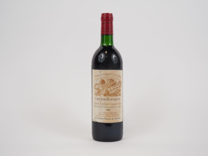 1 BOUTEILLE CHÂTEAU BEAUSÉJOUR 1er GCC ST EMILION - 1990 - BG