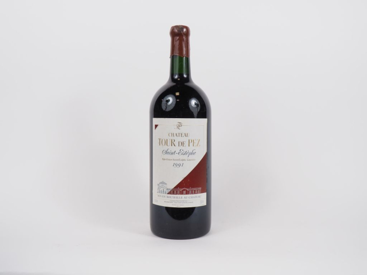 1 DOUBLE MAGNUM (3 L) CHÂTEAU TOUR DE PEZ ST ESTÈPHE - 1991 - CBO - CA