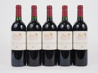 Vente aux enchères 5 BOUTEILLES CHÂTEAU PEYMOUTON GC ST EMILION - 1996